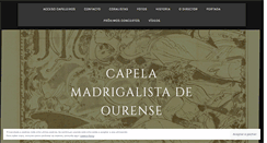 Desktop Screenshot of capelamadrigalista.com