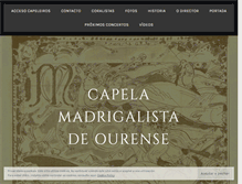 Tablet Screenshot of capelamadrigalista.com